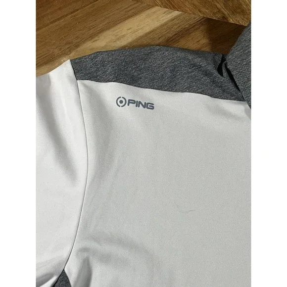 Ping Sensor Cool Shirt Men's Large 100% Polyester‎ Short Sleeve Collared Polo - Picture 5 of 7